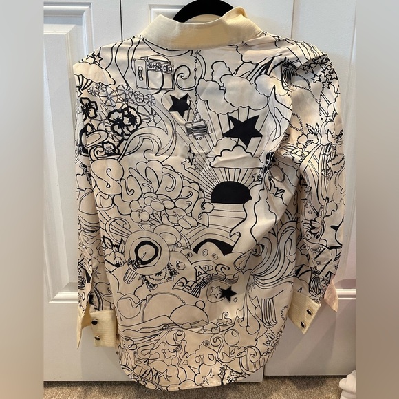 Zimmermann Concert Bow Tie Blouse size 0/US 4 NWT - Picture 2 of 3